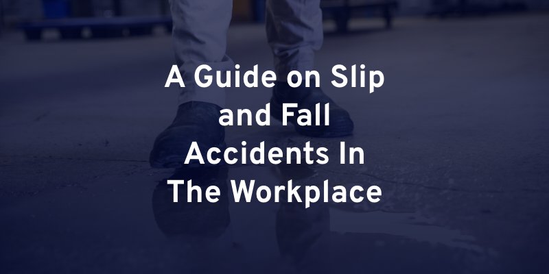 An Employee walking towards a puddle of water to avoid a slip, A Guide on Slip and Fall Accidents In The Workplace